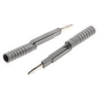 フエニックス・コンタクト フェニックスコンタクト テストアダプタ， 4mm プラグ， グレー 3030925 1ロット(5個)（直送品）