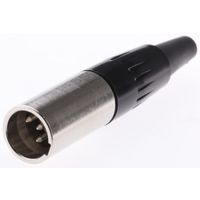 Switchcraft XLRコネクタ オス 4極 ストレート ケーブルマウント TA4MX 銀めっき 1個（直送品）