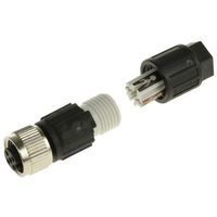 フエニックス・コンタクト Phoenix Contact 丸型コネクタ， 4極， M12， ケーブルマウント， 1641688 1個（直送品）