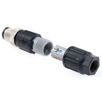 フエニックス・コンタクト Phoenix Contact 丸型コネクタ， 4極， M12， ケーブルマウント， 1641691 1個（直送品）