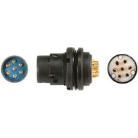 Glenair 丸型コネクタ， 7極， パネルマウント， CB07C1L0 1個（直送品）