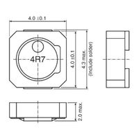 巻線インダクタ (面実装)， 10 μH， 1.22A， 4.3 x 4 2mm， VLCF4020Tー100MR85 1ロット(5個)（直送品）