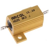 Arcol シャーシ取り付け抵抗器25W8.2kΩ±5％ HS25 8K2 J 1個（直送品）