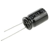 Nichicon ニチコン コンデンサ 470μF， ，50V dc， UVR1H471MHD 1ロット(25個)（直送品）
