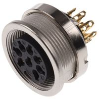 Lumberg DINソケット 8極 メス パネルマウント KFV 81 1個（直送品）