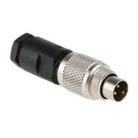 Franz Binder 丸型コネクタ， 4極， ケーブルマウント， 99.0409.00.04 1個（直送品）