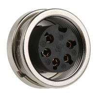 Lumberg DINソケット 5極 メス パネルマウント KFV 50/6 1個（直送品）