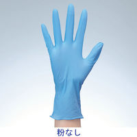 ファーストレイト　「現場のチカラ」　使いきりニトリル手袋　ブルー　粉なし　薄手　M　1箱（100枚入） オリジナル（わけあり品）