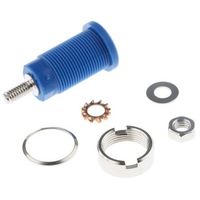 Schutzinger バナナソケット メス 青， SEB 6445 NI / BL 1個（直送品）