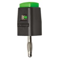 Schutzinger バナナプラグ オス 緑， SDK 502 / GN 1個（直送品）