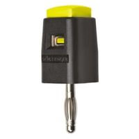 Schutzinger バナナプラグ オス 黄， SDK 502 / GE 1個（直送品）