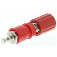 Schutzinger バインディングポスト メス 赤 真鍮， POL 6718 / RT 1個（直送品）