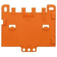 Wago ストレインリリーフプレート 222ー505 222， for use with 取り付けキャリア 222-505 1ロット(10個)（直送品）