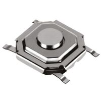 Alps Alpine タクタイルスイッチ 単極単投(SPST) 表面実装 モーメンタリ 5.2 x 5.2mm SKQGADE010（直送品）