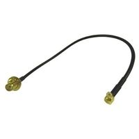 同軸ケーブル， メスSMAバルクヘッドストレート オスMCXライトアングル， 200mm， CBAーSMAFーMCXMR 1個（直送品）