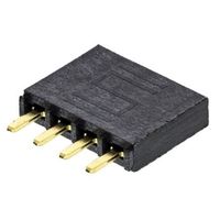 SAMTEC 基板接続用ソケット 4 極 2.54mm 1 列 スルーホール SSW-104-01-G-S 1個（直送品）