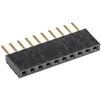 SAMTEC 基板接続用ソケット 10 極 2.54mm 1 列 スルーホール SSW-110-02-G-S 1個（直送品）