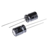 パナソニック Panasonic コンデンサ 220μF， ，25V dc， EEUFR1E221 1ロット(10個)（直送品）