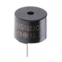 Kingstate 電磁ブザーコンポーネント 85dB スルーホール KXG1203C 1ロット（5個）（直送品）