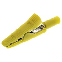 SKS Kontakttechnik ヒルシュマン 930318103 わに口クリップ 8A 4mm， 黄 1個（直送品）