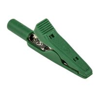 SKS Kontakttechnik ヒルシュマン 930317804 わに口クリップ 8A 4mm， 緑 1個（直送品）