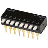 C&K Components C & K ディップスイッチ， サイド， SPST BPA10B 1個（直送品）