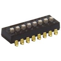 C&K Components C & K ディップスイッチ， 拡張， SPST SDA08H1SBD 1個（直送品）