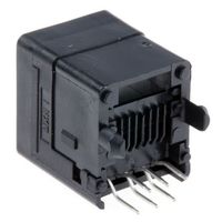 モレックス Molex RJ11コネクタ， メス， スルーホール， 42410ー6170 1個（直送品）