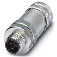 フエニックス・コンタクト Phoenix Contact 丸型コネクタ， 4極， M12， ケーブルマウント， 1521258 1個（直送品）