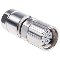 Phoenix Contact 丸型コネクタ， 5 + PE極， M23， ケーブルマウント， 1605532 1個（直送品）