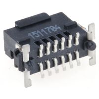 Electronics ERNI 基板接続用ピンヘッダ 12極 1.27mm