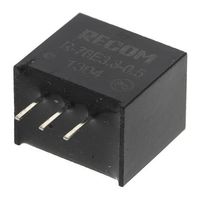 RECOM Power スイッチングレギュレータ，定格:1.65W R-78E3.3-0.5 1個（直送品）