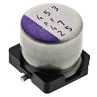 パナソニック Panasonic コンデンサ 47μF， ，25V dc， 25SVPF47M 1ロット(5個)（直送品）