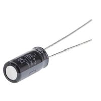 ルビコン コンデンサ 100μF， ，25V dc， 25YXJ100M5X11 1ロット(25個)（直送品）