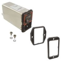 シャフナー Schaffner IECフィルタ 2ヒューズ 2極 パネルマウント 6A 250 V ac， FN9280Bー6ー06 1個（直送品）