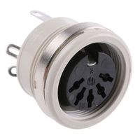 ヒルシュマン Hirschmann DINソケット 5極 メス パネルマウント 930953517 MAB 5100 S grey 1個（直送品）