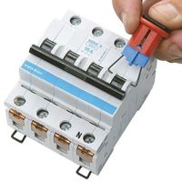 ロックアウト Brady 1穴 ガラス繊維強化プラスチック、ステンレススチール ユニバーサル回路ブレーカロックアウト 090848（直送品）