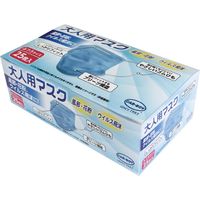 大人用マスク(25枚入)ブルー FM-02 1ケース（80箱入） カーボーイ（直送品）