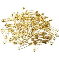 マーゼンプロダクツ スナッピン 安全ピン キリンス仕上げ ゴールド 24mm AE410-0 1セット(100本×10パック)