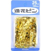 マーゼンプロダクツ 造花ピン 25mm ゴールド 100本入 AM25-G-100 AMZ25-G-100 100個入×10パック（直送品）