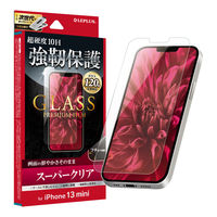 iPhone 13 mini ガラスフィルム 液晶保護フィルム GLASS PREMIUM FILM ケースに干渉しにくい（直送品）