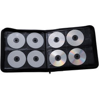エレコム CD/DVDケース ファスナー付 160枚入 CCD-SS160BK 1個