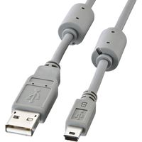 エレコム モバイルUSB2.0ケーブル ミニBタイプ ブラック 10cm USB-MBM5 1本（直送品） - アスクル