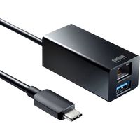 サンワサプライ USB Type-Cハブ付き ギガビットLANアダプタ USB-3TCH