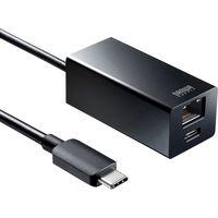 サンワサプライ USB Type-Cハブ付き ギガビットLANアダプタ USB-3TCH32BK 1個（直送品）