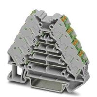 Phoenix Contact ヒューズ無しDINレール端子 プッシュイン PTRVシリーズ， 10A， 3270122 1ロット(10個)（直送品）