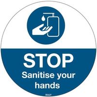 日本ブレイディ Floor Sign Sanitise your hands 306894 1個（直送品）