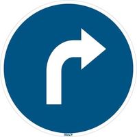 日本ブレイディ Floor Sign Go right 306911 1個（直送品）