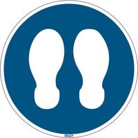 日本ブレイディ Floor Sign Stand here 306917 1個（直送品）