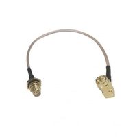 同軸ケーブル， SMA オス R アングル ー RGーSMA メス， 200 mm， CBAーSMAMRーSMAF2IP 1個（直送品）